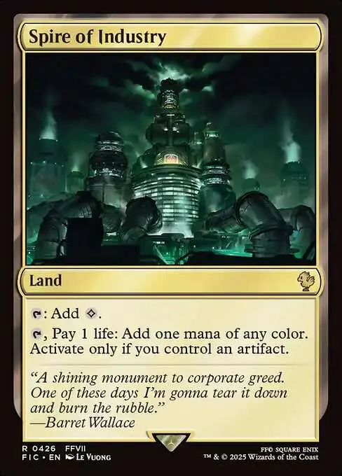 MtG Final Fantasy Commander Rare Spire of Industry #426