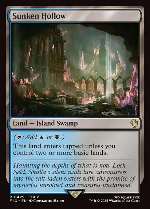 MtG Final Fantasy Commander Rare Sunken Hollow #429