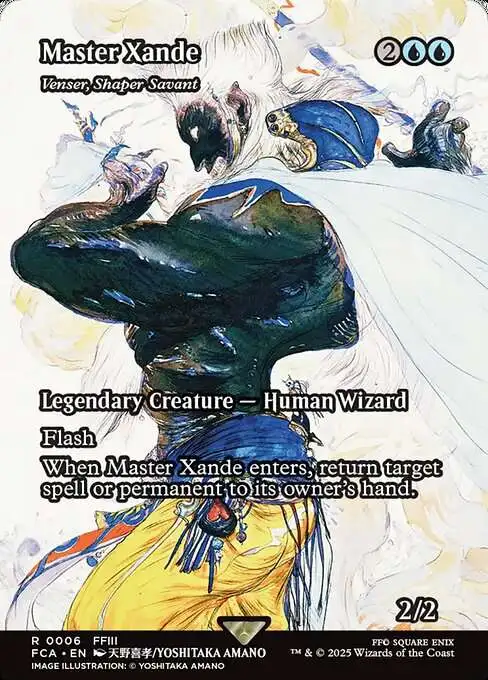 MtG Final Fantasy: Through the Ages Rare Master Xande - Venser, Shaper Savant #6 [Showcase]