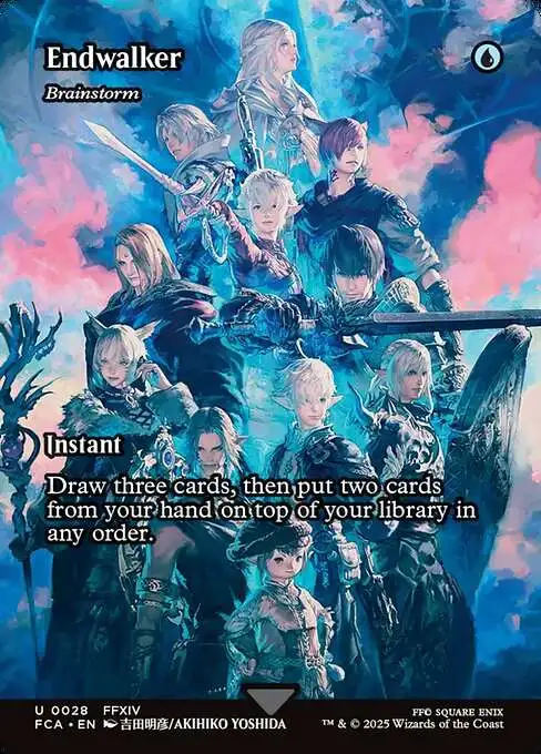 MtG Final Fantasy: Through the Ages Uncommon Endwalker - Brainstorm #28 [Showcase FOIL]
