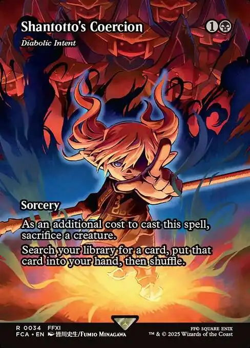 MtG Final Fantasy: Through the Ages Rare Shantotto's Coercion - Diabolic Intent #34 [Showcase]