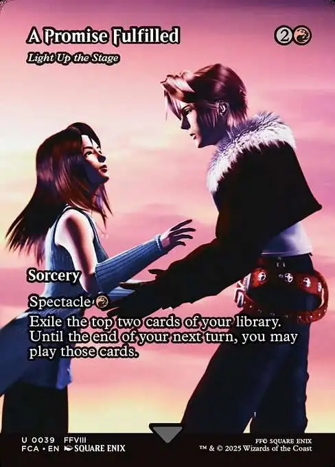 MtG Final Fantasy: Through the Ages Uncommon A Promise Fulfilled - Light Up the Stage #39 [Showcase]