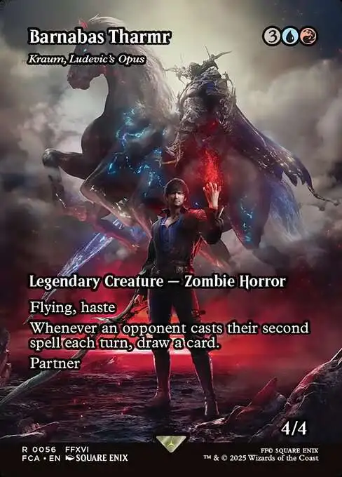 MtG Final Fantasy: Through the Ages Rare Barnabas Tharmr - Kraum, Ludevic's Opus #56 [Showcase FOIL]