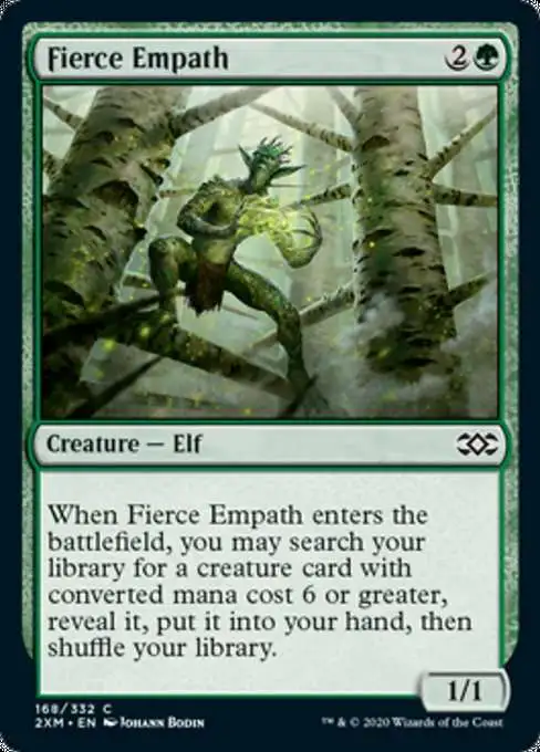 MtG Double Masters Common Foil Fierce Empath #168