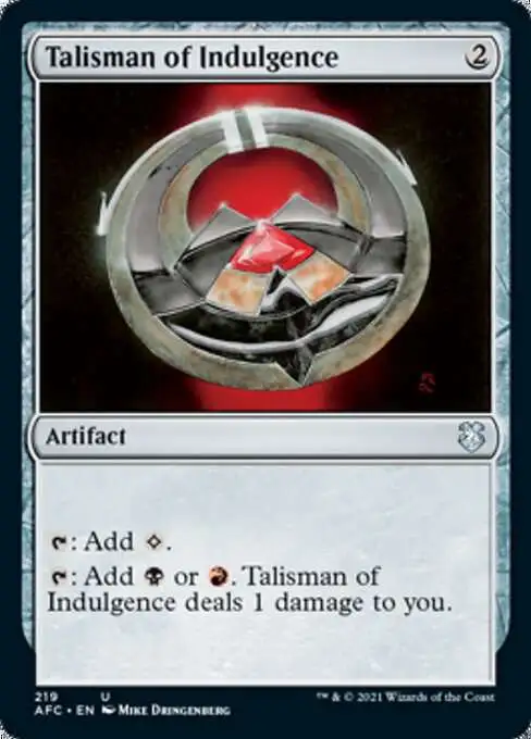 talisman cards mtg Trickster's [Dungeons & Dragons: Adventures in the Forgotten Realms] Talisman of Conviction deals 1 damage to you. MtG Trading Card Game Adventures