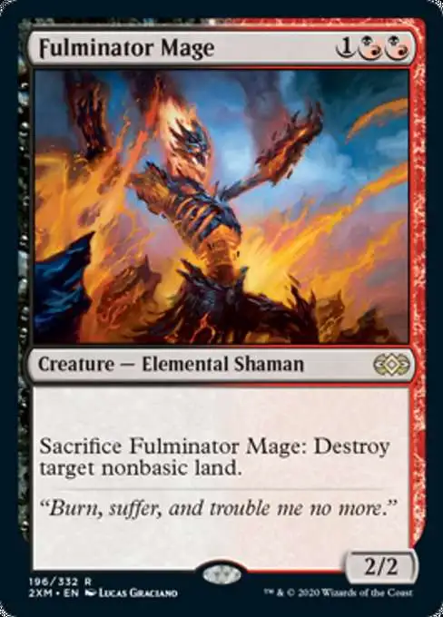 MtG Double Masters Rare Fulminator Mage #196