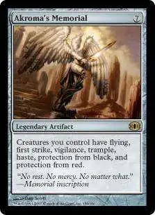 MtG Trading Card Game Future Sight Rare Akroma's Memorial #159