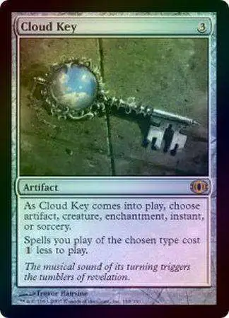 MtG Trading Card Game Future Sight Rare Foil Cloud Key #160