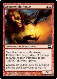 MtG Trading Card Game Future Sight Common Emberwilde Augur #97