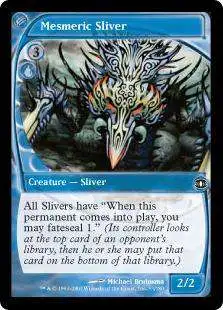 MtG Trading Card Game Future Sight Common Mesmeric Sliver #53