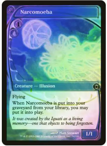 MtG Trading Card Game Future Sight Uncommon Foil Narcomoeba #54