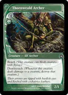 MtG Trading Card Game Future Sight Common Thornweald Archer #154
