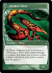 MtG Trading Card Game Future Sight Common Virulent Sliver #155