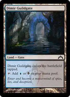 MtG Trading Card Game Gatecrash Common Dimir Guildgate #241