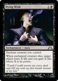 MtG Trading Card Game Gatecrash Uncommon Dying Wish #64