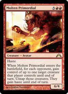 MtG Trading Card Game Gatecrash Rare Foil Molten Primordial #101