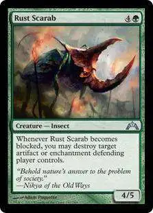 MtG Trading Card Game Gatecrash Uncommon Rust Scarab #130