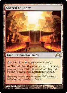 MtG Trading Card Game Gatecrash Rare Foil Sacred Foundry #245