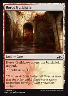 MtG Trading Card Game Guilds of Ravnica Common Boros Guildgate (b) #244
