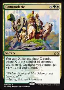 MtG Trading Card Game Guilds of Ravnica Rare Camaraderie #157