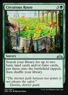 MtG Trading Card Game Guilds of Ravnica Uncommon Circuitous Route #125