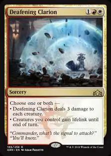 MtG Trading Card Game Guilds of Ravnica Rare Foil Deafening Clarion #165