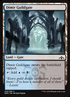 MtG Trading Card Game Guilds of Ravnica Common Dimir Guildgate (a) #245