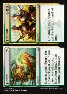 MtG Trading Card Game Guilds of Ravnica Uncommon Flower // Flourish #226