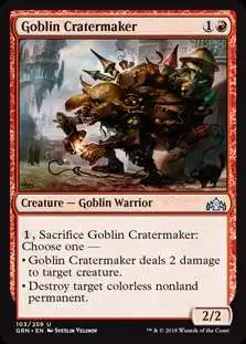 MtG Trading Card Game Guilds of Ravnica Uncommon Goblin Cratermaker #103