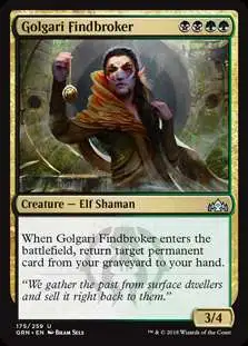 MtG Trading Card Game Guilds of Ravnica Uncommon Golgari Findbroker #175