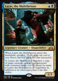 MtG Trading Card Game Guilds of Ravnica Mythic Rare Lazav, the Multifarious #184