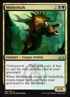 MtG Trading Card Game Guilds of Ravnica Uncommon Molderhulk #190