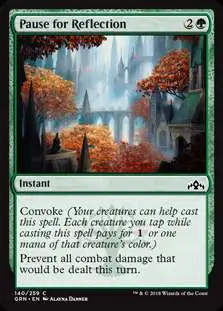 MtG Trading Card Game Guilds of Ravnica Common Pause for Reflection #140