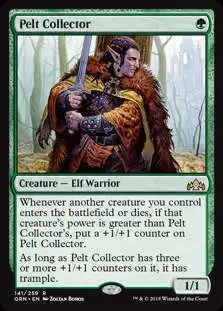 MtG Trading Card Game Guilds of Ravnica Rare Pelt Collector #141