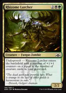 MtG Trading Card Game Guilds of Ravnica Common Rhizome Lurcher #196