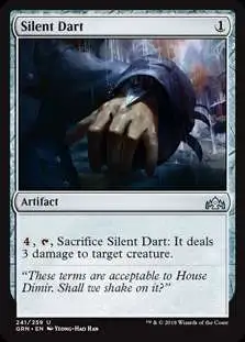 MtG Trading Card Game Guilds of Ravnica Uncommon Silent Dart #241