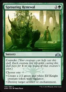 MtG Trading Card Game Guilds of Ravnica Uncommon Sprouting Renewal #145