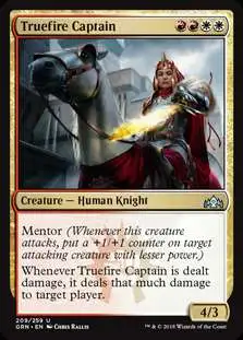 MtG Trading Card Game Guilds of Ravnica Uncommon Truefire Captain #209