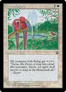 MtG Homelands Rare Serra Aviary