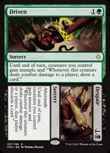 MtG Hour of Devastation Rare Foil Driven // Despair #157