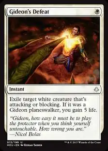 MtG Hour of Devastation Uncommon Foil Gideon's Defeat #13