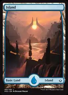 MtG Hour of Devastation Land Island #186 [Full-Art]