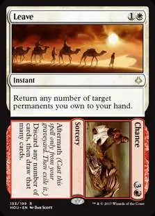 Magic The Gathering Hour of Devastation Single Card Rare Leave Chance 153  Foil - ToyWiz