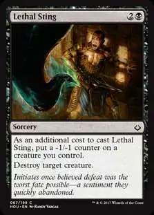 MtG Hour of Devastation Common Foil Lethal Sting #67