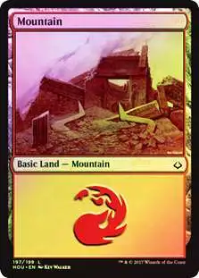 MtG Hour of Devastation Land Foil Mountain #197