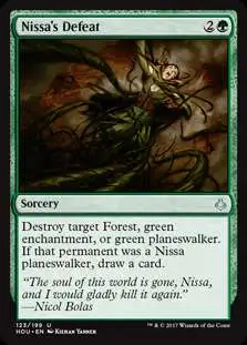 MtG Hour of Devastation Uncommon Nissa's Defeat #123