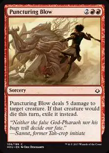 MtG Hour of Devastation Common Puncturing Blow #106