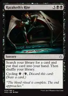 MtG Hour of Devastation Uncommon Razaketh's Rite #74
