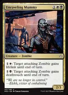 MtG Hour of Devastation Uncommon Foil Unraveling Mummy #147