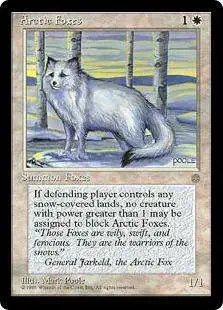 MtG Ice Age Common Arctic Foxes #2 [Moderately Played]